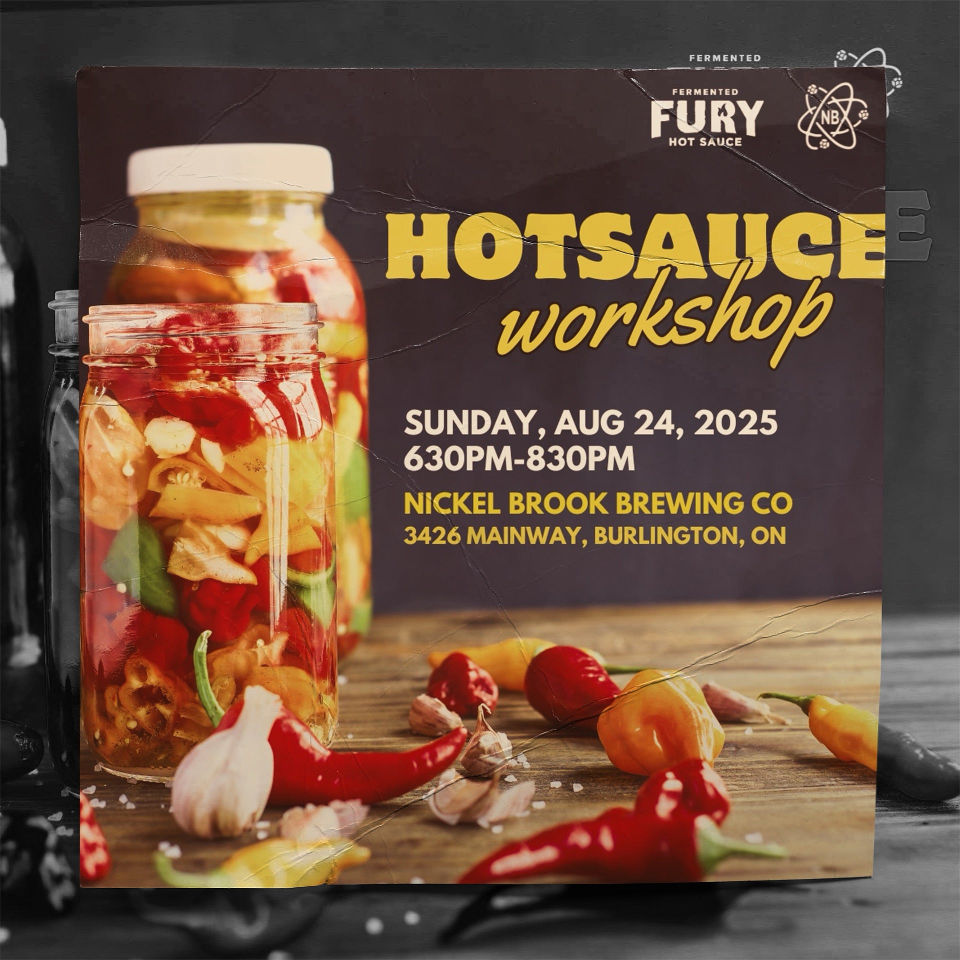 HOT SAUCE WORKSHOP - Nickel Brook Aug 24