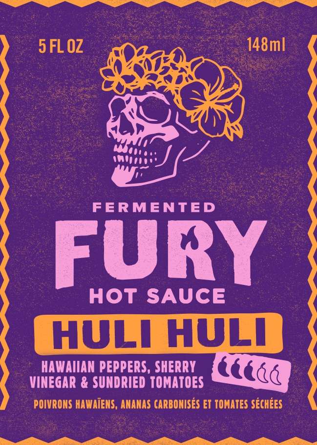 Fury Huli Huli sauce production - island-style tropical hot sauce