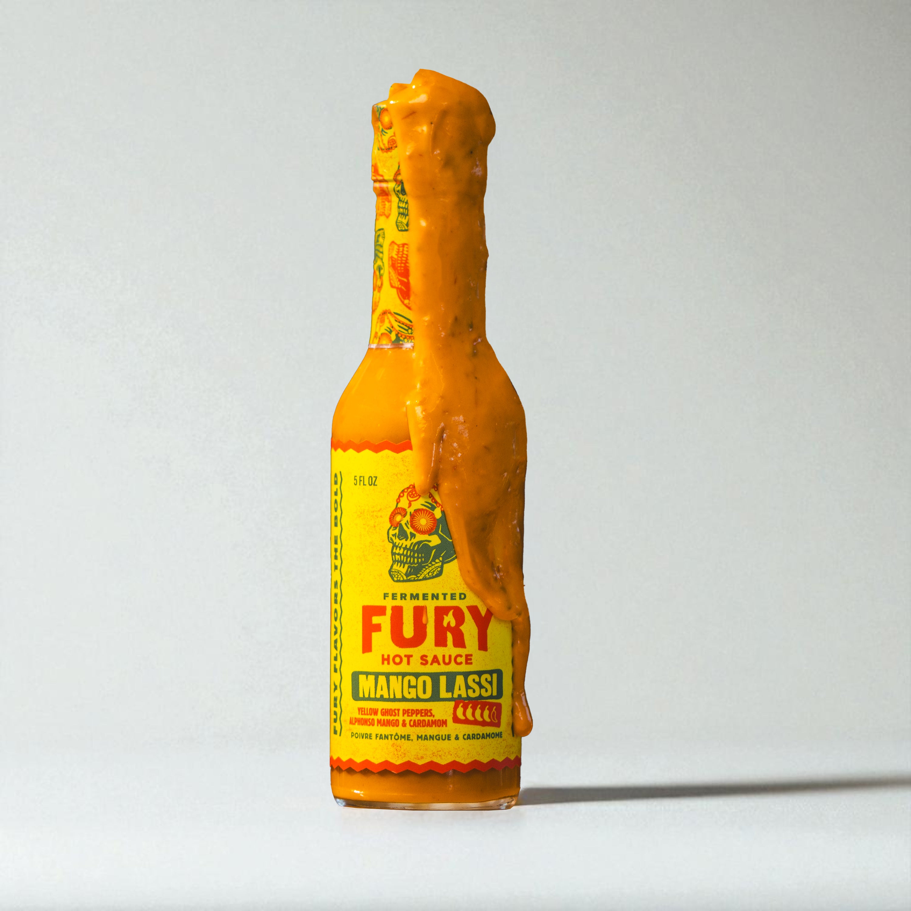 Fury Mango Lassi hot sauce - Indian-inspired mango habanero sauce
