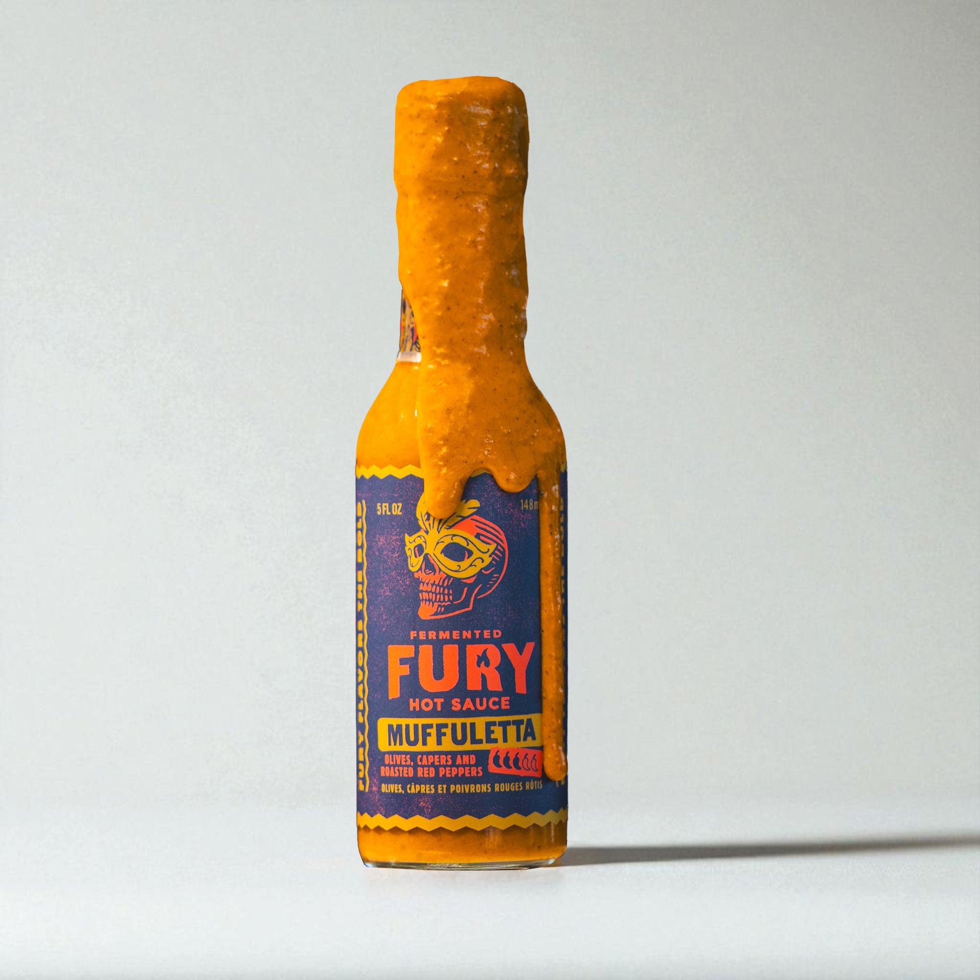 Fury Muffuletta hot sauce - New Orleans olive relish pepper sauce
